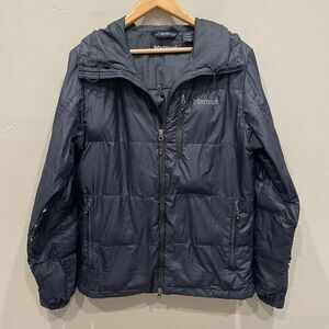 Marmot Men's Down Insulated Black Hoody Jacket - Size: Small